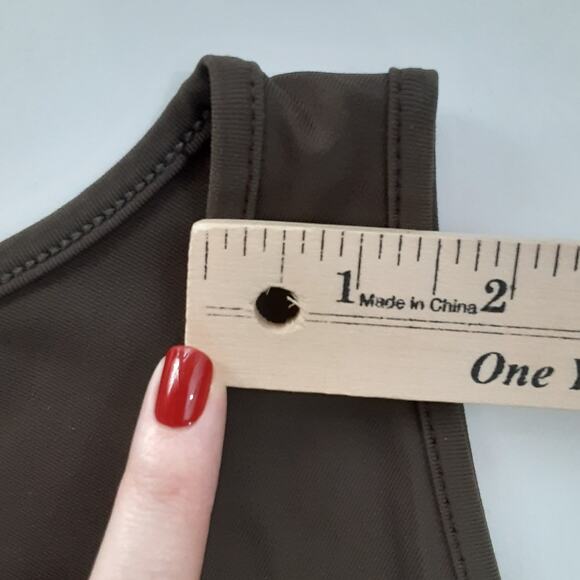 Paula Cahen D' Anvers Chocolate Brown Jersey Swing Dress Sleeveless Slip Dress - Picture 8 of 8